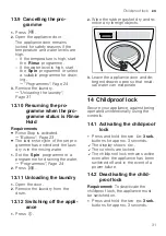 Preview for 31 page of Bosch WAV28K0MSN User Manual And Installation Instructions