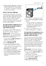 Preview for 41 page of Bosch WAV28K40AU User Manual And Assembly Instructions