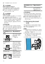 Предварительный просмотр 14 страницы Bosch WAV28L91BY User Manual And Installation Instructions