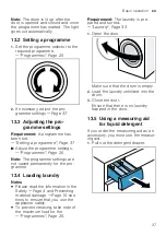 Предварительный просмотр 37 страницы Bosch WAV32M40TH User Manual And Installation Instructions