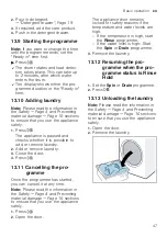 Preview for 47 page of Bosch WAVH8GL9SN User Manual And Installation Instructions