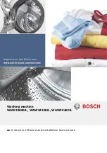 Bosch WAW20460IL Instruction Manual And Installation Instructions предпросмотр