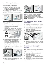 Предварительный просмотр 26 страницы Bosch WAW24420GR Instruction Manual And Installation Instructions