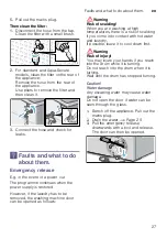 Предварительный просмотр 27 страницы Bosch WAW24420GR Instruction Manual And Installation Instructions