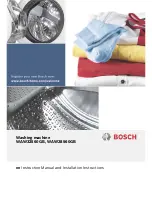 Preview for 1 page of Bosch WAW28460AU Instruction Manual And Installation Instructions