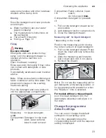 Preview for 23 page of Bosch WAW28460AU Instruction Manual And Installation Instructions