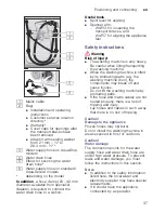 Preview for 37 page of Bosch WAW28460AU Instruction Manual And Installation Instructions