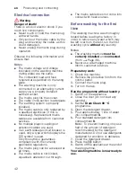 Preview for 42 page of Bosch WAW28460AU Instruction Manual And Installation Instructions