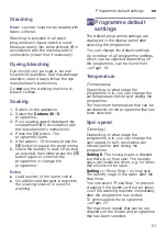 Preview for 21 page of Bosch WAW28570EE Instruction Manual And Installation Instructions