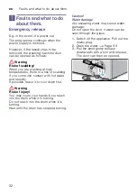 Preview for 32 page of Bosch WAW28570EE Instruction Manual And Installation Instructions