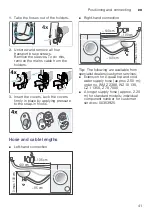 Preview for 41 page of Bosch WAW28570EE Instruction Manual And Installation Instructions