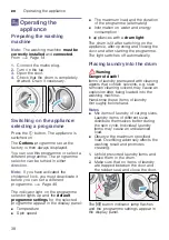 Предварительный просмотр 38 страницы Bosch WAW285H2 Instruction Manual And Installation Instructions