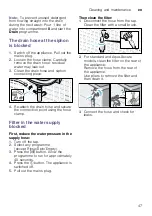 Предварительный просмотр 47 страницы Bosch WAW285H2 Instruction Manual And Installation Instructions