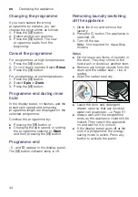 Preview for 44 page of Bosch WAW28640AU Instruction Manual And Installation Instructions