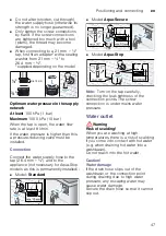 Предварительный просмотр 47 страницы Bosch WAW28690EE Instruction Manual And Installation Instructions