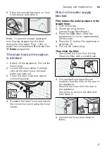 Предварительный просмотр 47 страницы Bosch WAW28720SG Instruction Manual And Installation Instructions