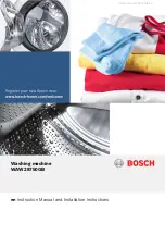 Bosch WAW28750GB Instruction Manual And Installation Instructions preview