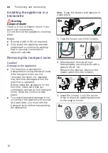 Предварительный просмотр 16 страницы Bosch WAW28790IL Instruction Manual And Installation Instructions