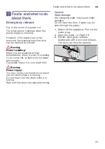 Preview for 31 page of Bosch WAW28F40CH Instruction Manual And Installation Instructions