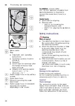 Preview for 38 page of Bosch WAW28F40CH Instruction Manual And Installation Instructions