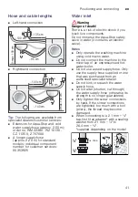 Preview for 41 page of Bosch WAW28F40CH Instruction Manual And Installation Instructions