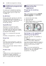 Preview for 20 page of Bosch WAW32468SN Instruction Manual And Installation Instructions