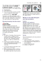 Preview for 21 page of Bosch WAW32468SN Instruction Manual And Installation Instructions