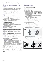 Предварительный просмотр 42 страницы Bosch WAW32468SN Instruction Manual And Installation Instructions