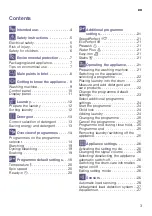 Preview for 3 page of Bosch WAW32560GC Instruction Manual And Installation Instructions