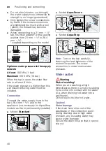 Preview for 40 page of Bosch WAW32560GC Instruction Manual And Installation Instructions