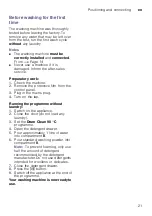 Preview for 21 page of Bosch WAW32568SN Instruction Manual And Installation Instructions