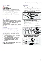 Preview for 19 page of Bosch WAW32569SN Instruction Manual And Installation Instructions