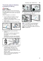 Предварительный просмотр 45 страницы Bosch WAW32597SN Instruction Manual And Installation Instructions