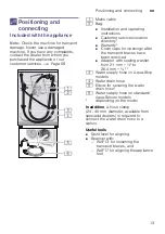 Preview for 13 page of Bosch WAW32660SA Instruction Manual And Installation Instructions