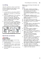 Preview for 19 page of Bosch WAW32660SA Instruction Manual And Installation Instructions