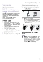 Preview for 21 page of Bosch WAW32660SA Instruction Manual And Installation Instructions