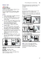 Предварительный просмотр 47 страницы Bosch WAW32668SN Instruction Manual And Installation Instructions