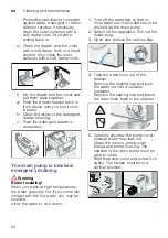 Предварительный просмотр 54 страницы Bosch WAW32899SN Instruction Manual And Installation Instructions