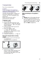 Preview for 23 page of Bosch WAWH26600W Instruction Manual And Installation Instructions