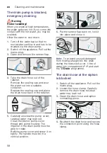 Предварительный просмотр 58 страницы Bosch WAWH2699SN Instruction Manual And Installation Instructions