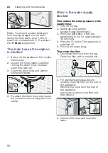 Предварительный просмотр 58 страницы Bosch WAWH269PSN Instruction Manual And Installation Instructions