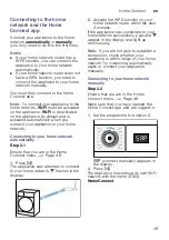 Предварительный просмотр 49 страницы Bosch WAWH26I9SN Instruction Manual And Installation Instructions