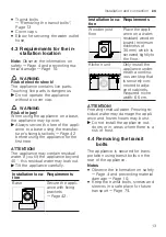 Предварительный просмотр 13 страницы Bosch WAX28EH0BY User Manual And Installation Instructions