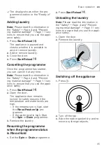 Preview for 45 page of Bosch WAX32GH4GB User Manual And Assembly Instructions