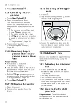 Предварительный просмотр 32 страницы Bosch WAX32K04BY User Manual And Installation Instructions