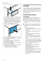 Предварительный просмотр 32 страницы Bosch WAX32KH0BY User Manual And Installation Instructions