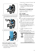 Предварительный просмотр 65 страницы Bosch WAX32KH0BY User Manual And Installation Instructions