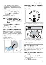 Предварительный просмотр 43 страницы Bosch WAX32KH1BY User Manual And Installation Instructions