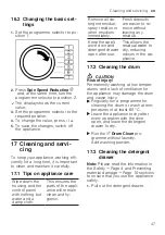 Предварительный просмотр 47 страницы Bosch WAX32MH0BY User Manual And Installation Instructions