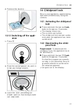 Предварительный просмотр 41 страницы Bosch WAXH2KM0SN User Manual And Installation Instructions